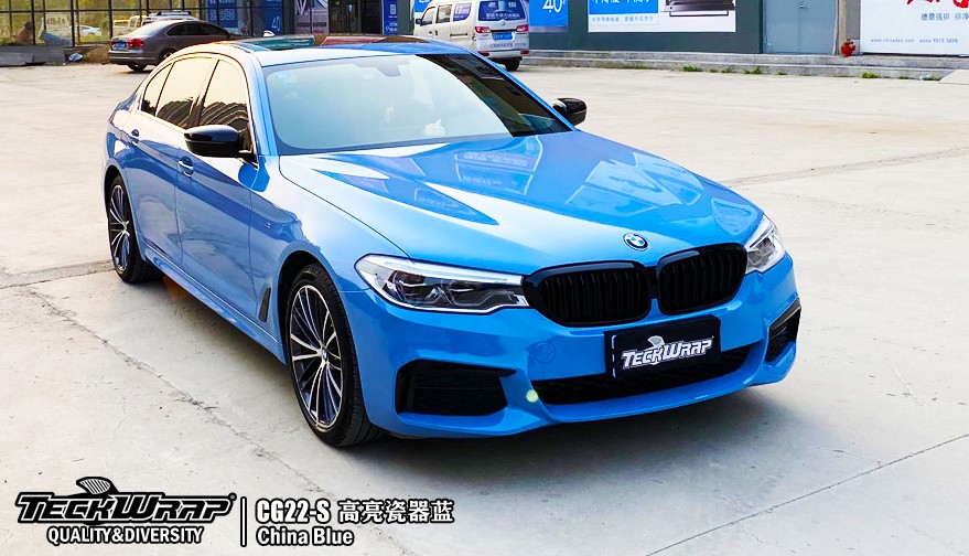 宝马530li 汽车改色贴膜teckwrap美国秃鹰cg22-s高亮